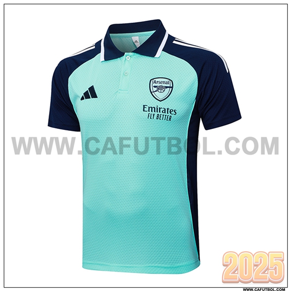 Camiseta Polo Arsenal Verde/Azul 2025 2026
