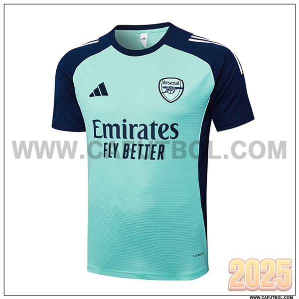 Camiseta Entrenamiento Arsenal Verde/Azul 2025 2026