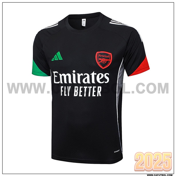 Camiseta Entrenamiento Arsenal Negro 2025 2026