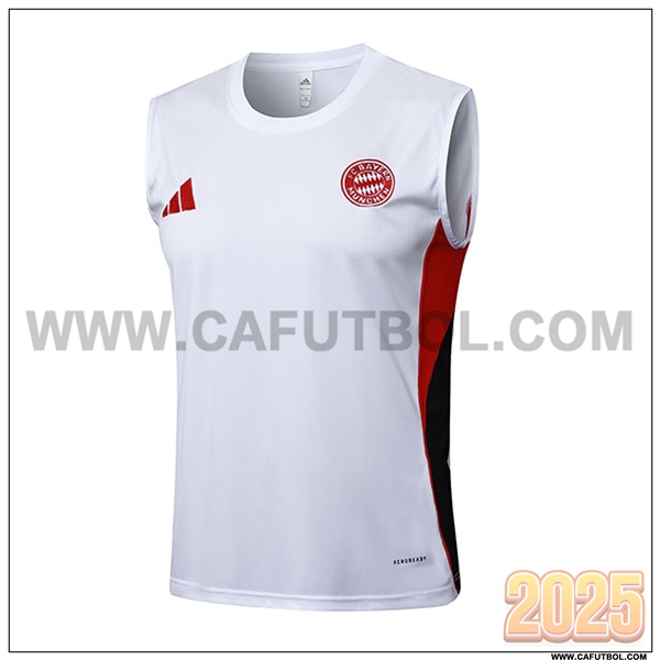 Chalecos De Futbols Bayern Munich Blanco/Negro/Rojo 2025 2026