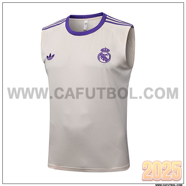 Chalecos De Futbols Real Madrid Beige/Violeta 2025 2026