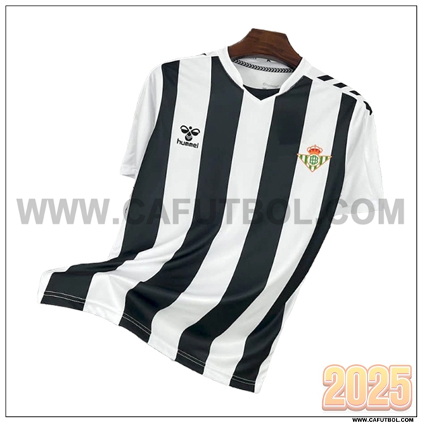 Camiseta Entrenamiento Real Betis Blanco/Negro 2025 2026