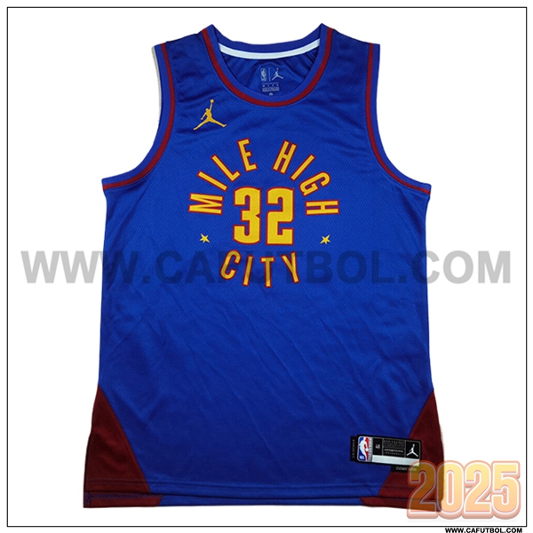 Camisetas NBA Denver Nuggets (GORDON #32) 2025/26 Azul/Rojo