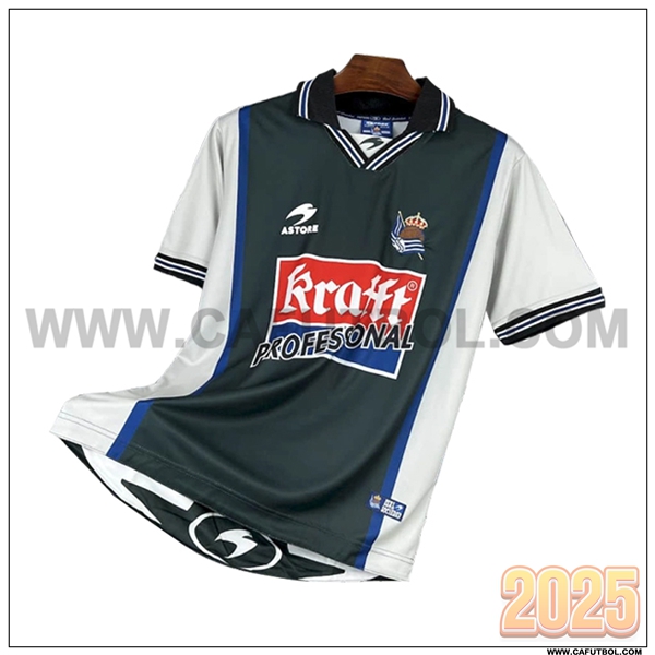 Segunda Camiseta de Real Madrid Verde/Blanco Retro 2000/2002