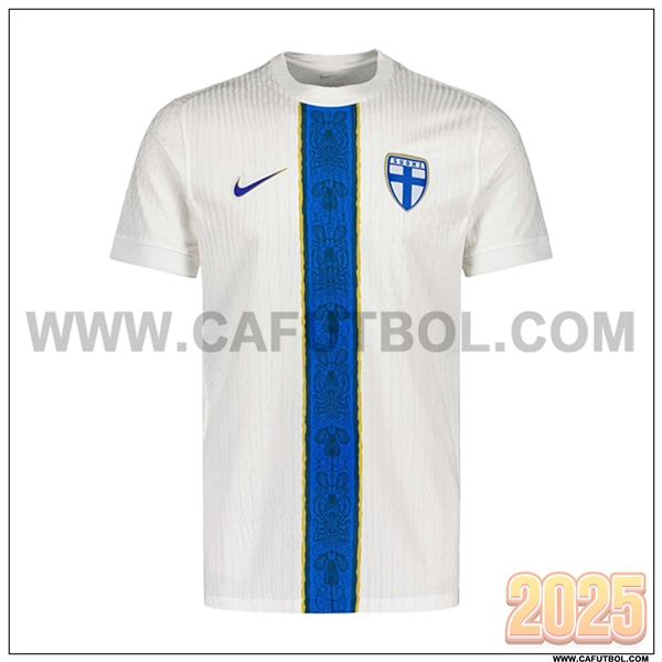 Nuevo Camiseta Equipo Finlandia Primera Blanco/Azul 2025 2026