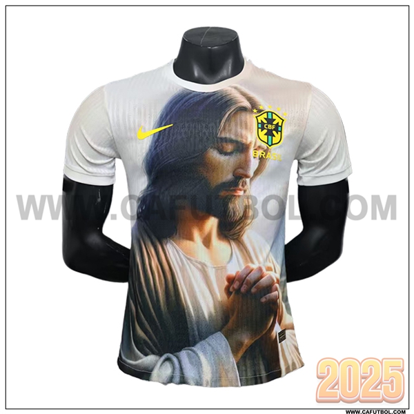 Camiseta Equipo de Brasil Blanco Edicion Especial 2025 2026