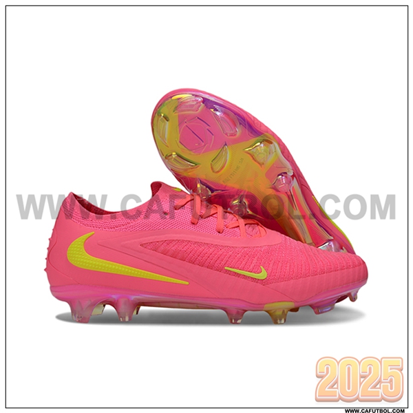 Nike Botas De Fútbol Phantom GX III Elite FG Rosa/Amarillo