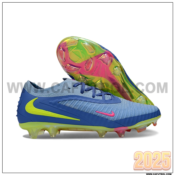 Nike Botas De Fútbol Phantom GX III Elite FG Azul/Verde/Rosa
