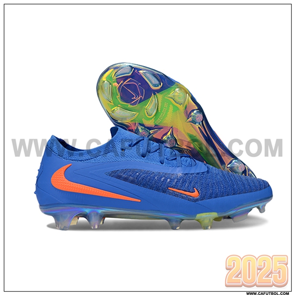 Nike Botas De Fútbol Phantom GX III Elite FG Azul/Naranja