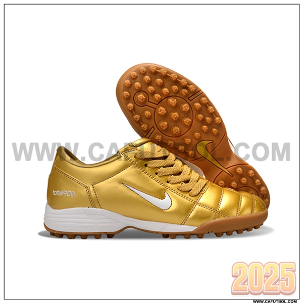 Nike Botas De Fútbol T90 TF Amarillo/Blanco