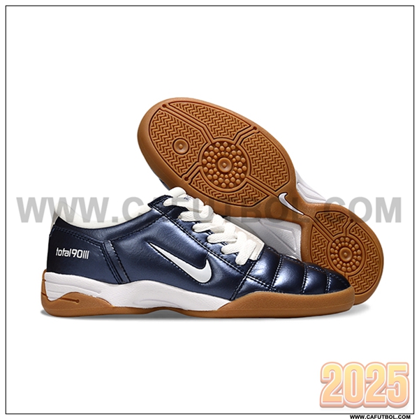 Nike Botas De Fútbol T90 IC Azul/Negro