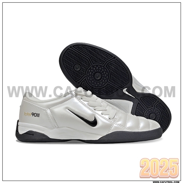 Nike Botas De Fútbol T90 IC Gris/Negro -03