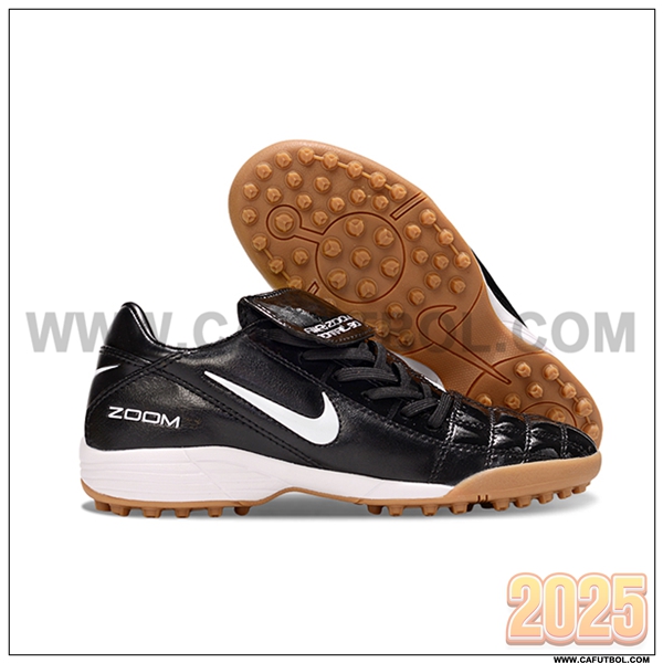 Nike Botas De Fútbol T90 TF Negro/Blanco -04