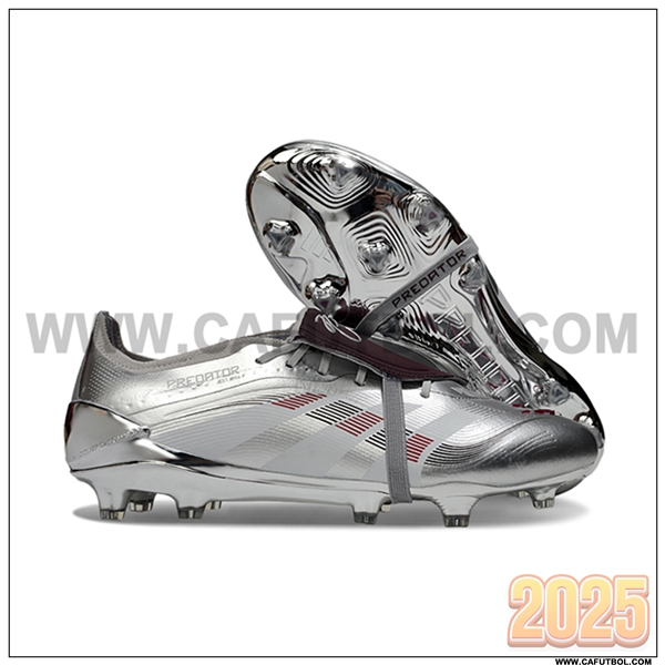 Adidas Botas De Fútbol 25 Predator Elite Tongue FG Gris