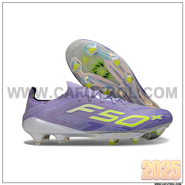 Adidas Botas De Fútbol F50+.1 FG Violeta/Verde -02