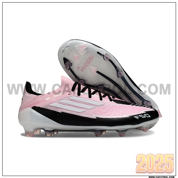 Adidas Botas De Fútbol F50 Elite FG Rosa/Negro/Blanco -02