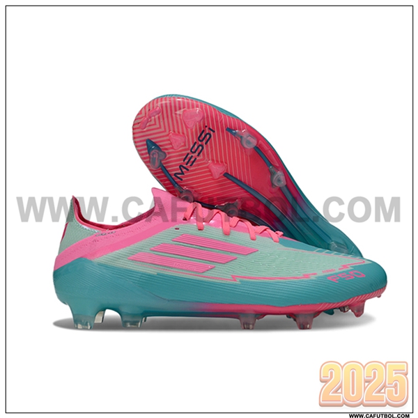 Adidas Botas De Fútbol F50 Elite FG Verde/Rosa -02