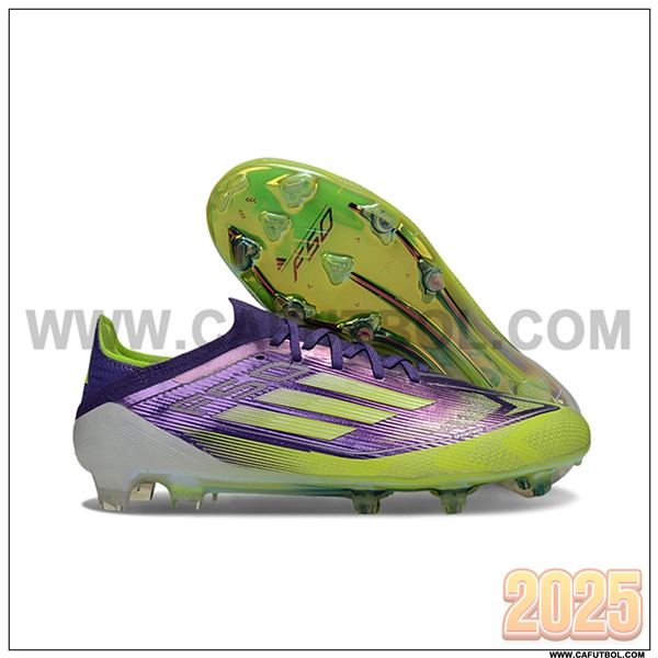 Adidas Botas De Fútbol F50 Elite FG Violeta/Verde