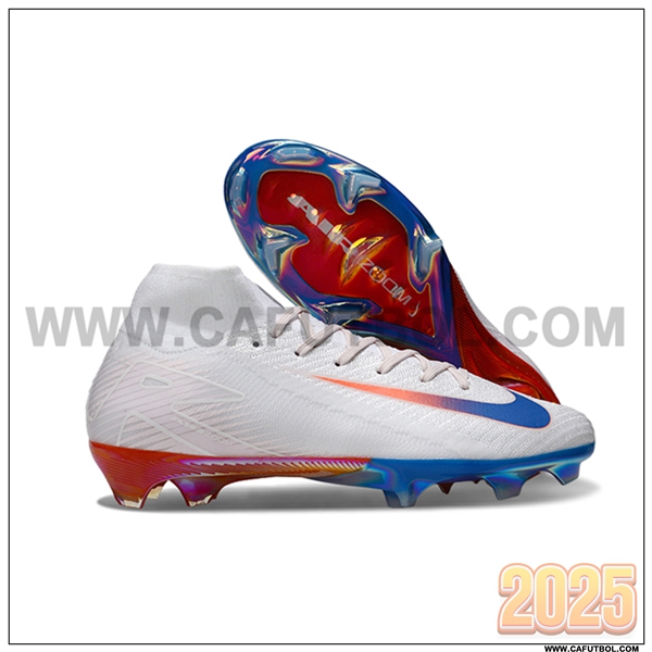 Nike Botas De Fútbol Air Zoom Mercurial Superfly IIX Elite FG Blanco/Rojo/Azul