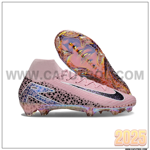 Nike Botas De Fútbol Air Zoom Mercurial Superfly IIX Elite FG Rosa/Negro -02