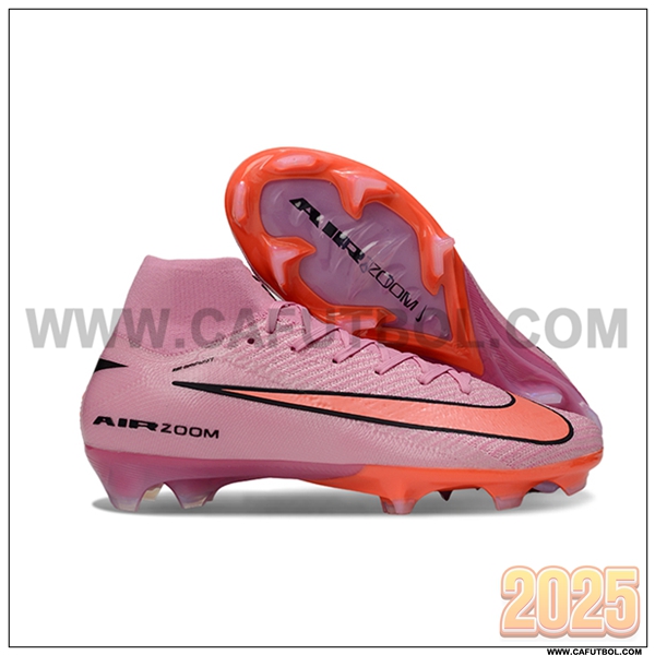 Nike Botas De Fútbol Air Zoom Mercurial Superfly IIX Elite FG Rosa/Naranja