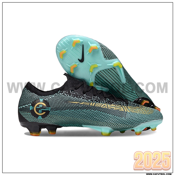 Nike Botas De Fútbol Mercurial Vapor XII Elite FG Verde/Negro/Amarillo
