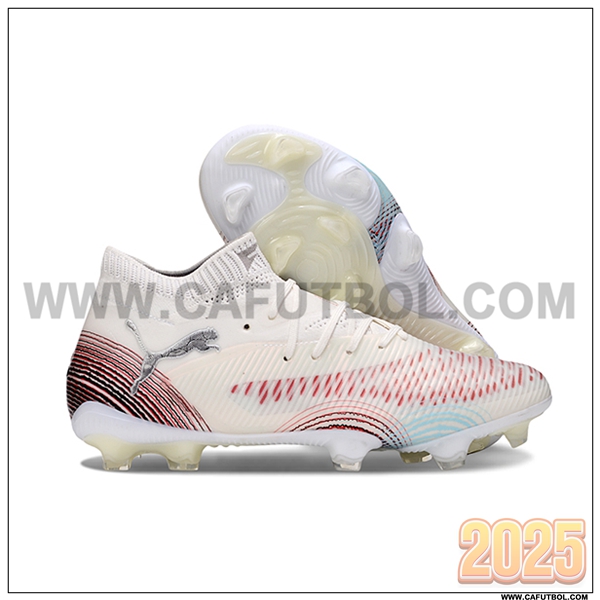 PUMA Botas De Fútbol FUTURE 8 ULTIMATE FG/AG Beige/Rojo -02