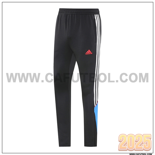 Pantalones Entrenamiento Manchester United Negro/Blanco/Azul 2025 2026
