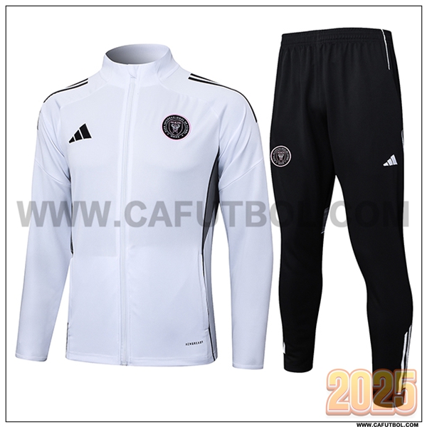 Chandal Chaquetas Futbol Inter Miami CF Blanco/Negro 2025 2026