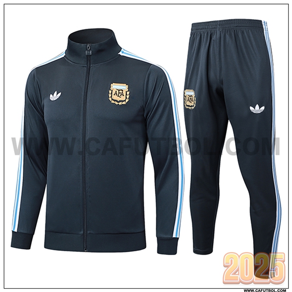 Chandal Chaquetas Futbol Argentina Gris Oscuro 2025 2026