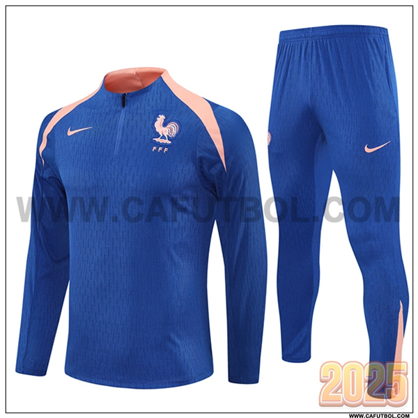 Chandal de Futbol Francia Azul/Rosa 2025 2026