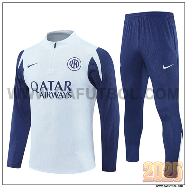 Chandal de Futbol Inter Milan Gris/Azul 2025 2026