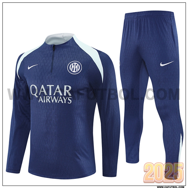 Chandal de Futbol Inter Milan Azul/Gris 2025 2026