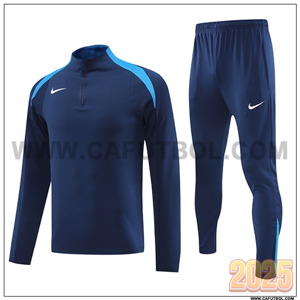 Chandal de Futbol Nike Azul Oscuro 2025 2026 -02