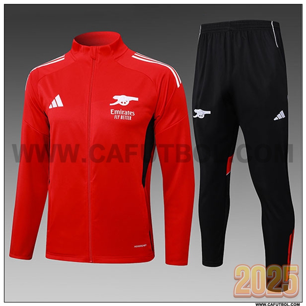 Chandal Chaquetas Futbol Arsenal Ninos Rojo 2025 2026