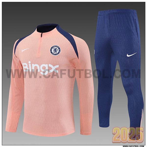 Chandal de Futbol FC Chelsea Ninos Rosa/Azul 2025 2026
