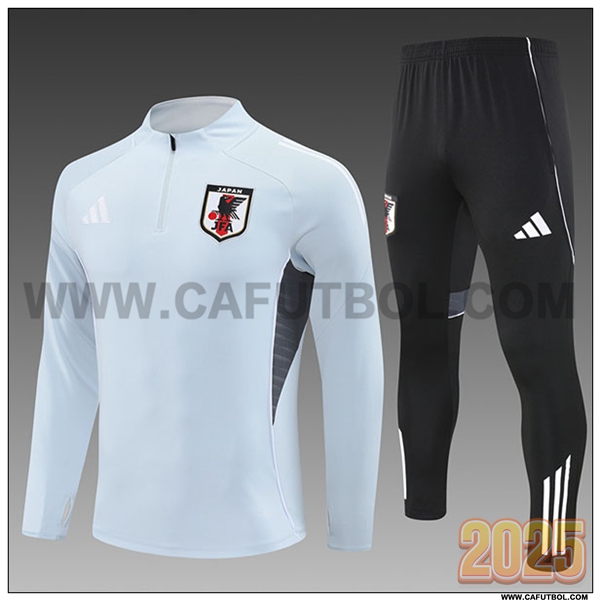Chandal de Futbol Japon Ninos Gris Claro 2025 2026