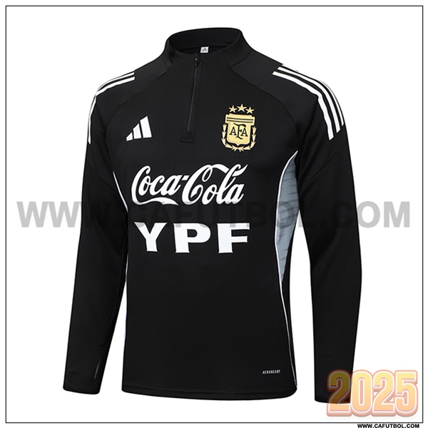 Sudadera Entrenamiento Argentina Negro/Gris 2025 2026