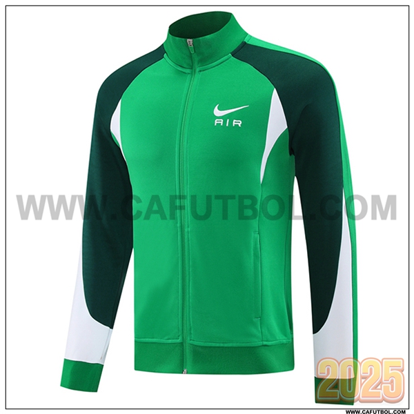 Chaquetas Futbol Nike Verde/Blanco 2025 2026