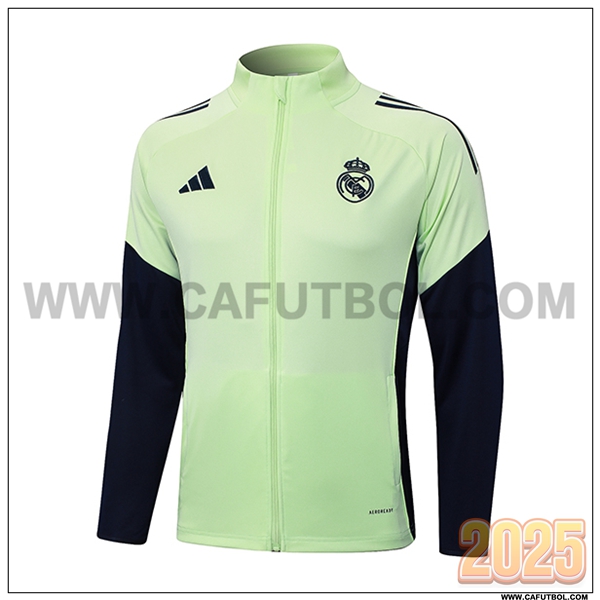Chaquetas Futbol Real Madrid Verde/Azul 2025 2026