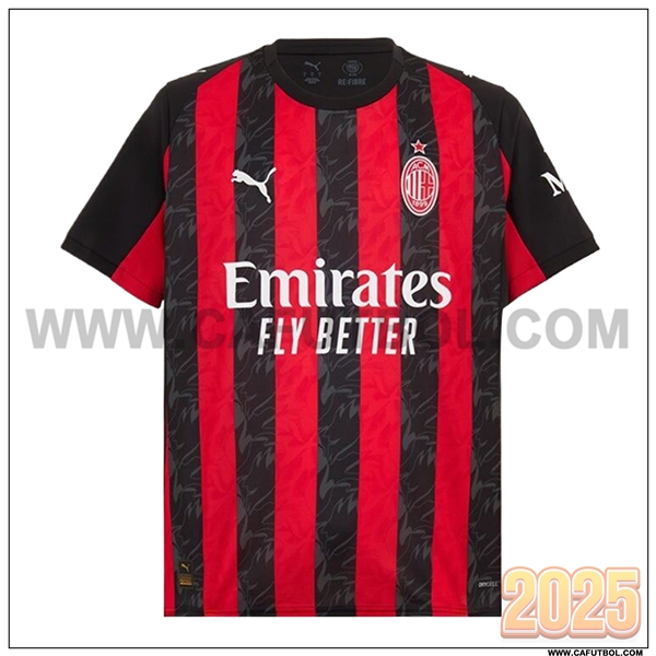 Nuevo Camiseta de AC Milan Primera Rojo/Negro 2025 2026