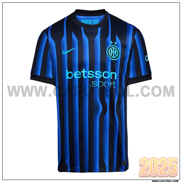 Nuevo Camiseta de Inter Milan Primera Azul/Negro 2025 2026