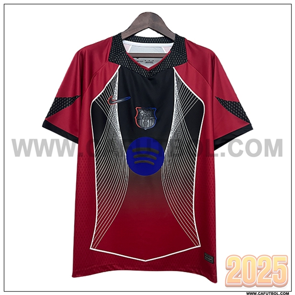 Camiseta Futbol FC Barcelona Rojo/Negro Edicion Especial 2025 2026