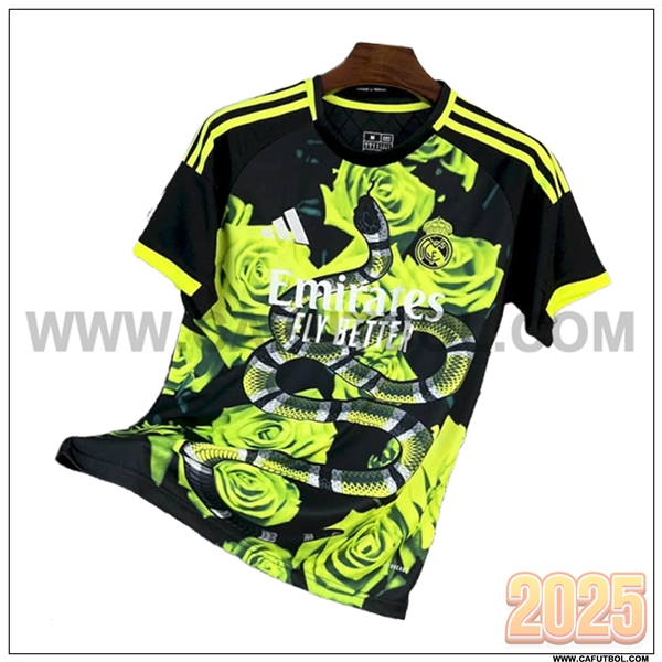 Camiseta Futbol Real Madrid Verde/Negro Edicion Especial 2025 2026