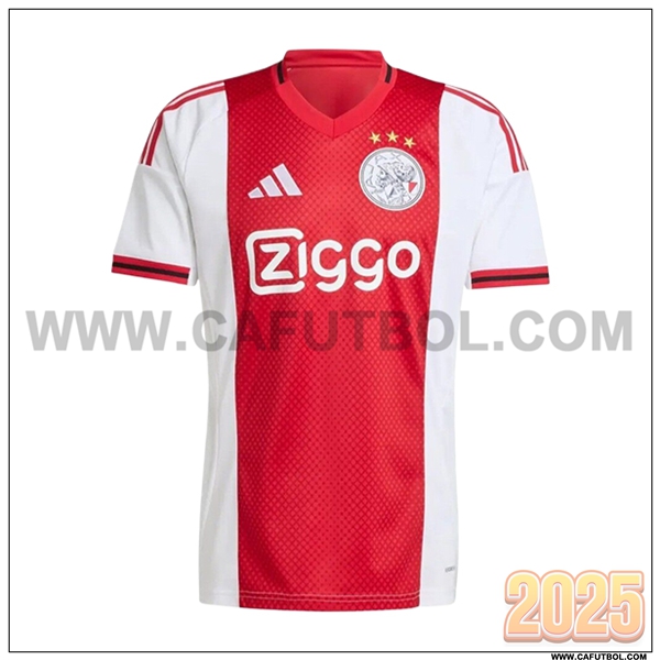 Nuevo Camiseta de AFC Ajax Primera Blanco/Rojo 2025 2026