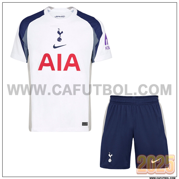 Nuevo Camiseta de Tottenham Hotspurs Primera Ninos Blanco 2025 2026