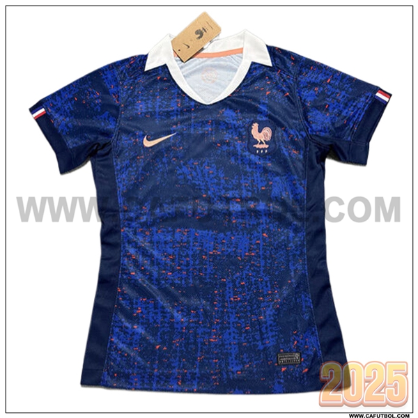 Primera Camiseta Futbol Francia Mujer Azul 2025 2026