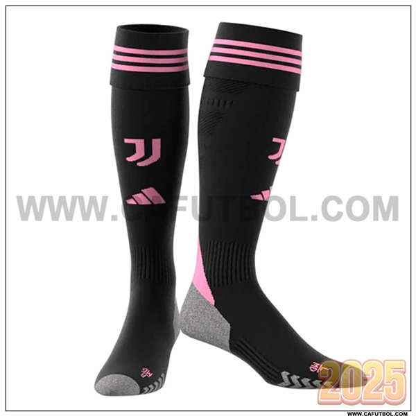 Primera Calcetines Futbol Juventus Negro/Rosa 2025 2026