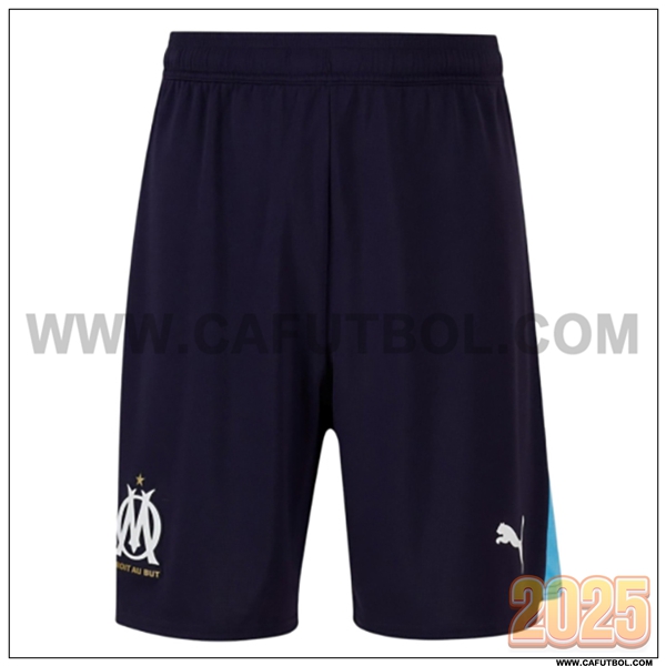 Segunda Pantalones Cortos Marsella OM Negro 2025 2026
