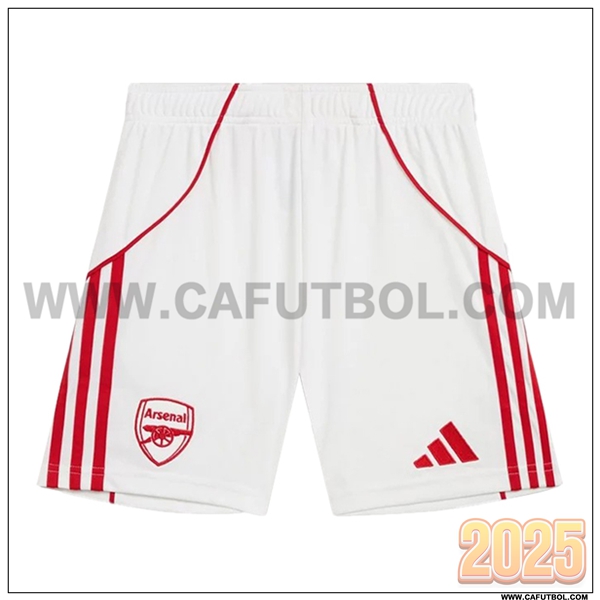 Primera Pantalones Cortos Arsenal Blanco 2025 2026